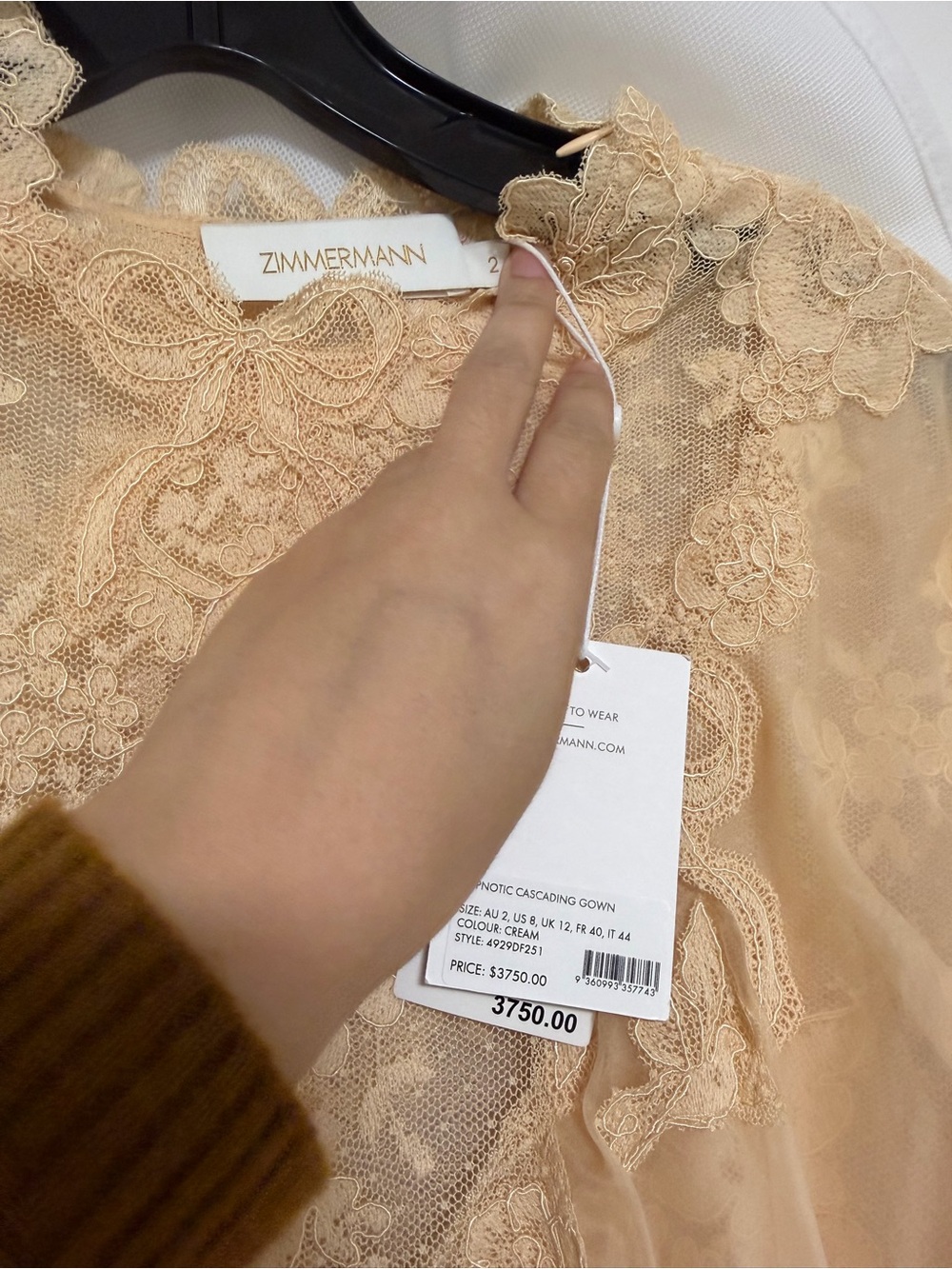 Zimmermann Hypnotic Cascading Silk Gown - AU2/US8 - NWT - Picture 9 of 9